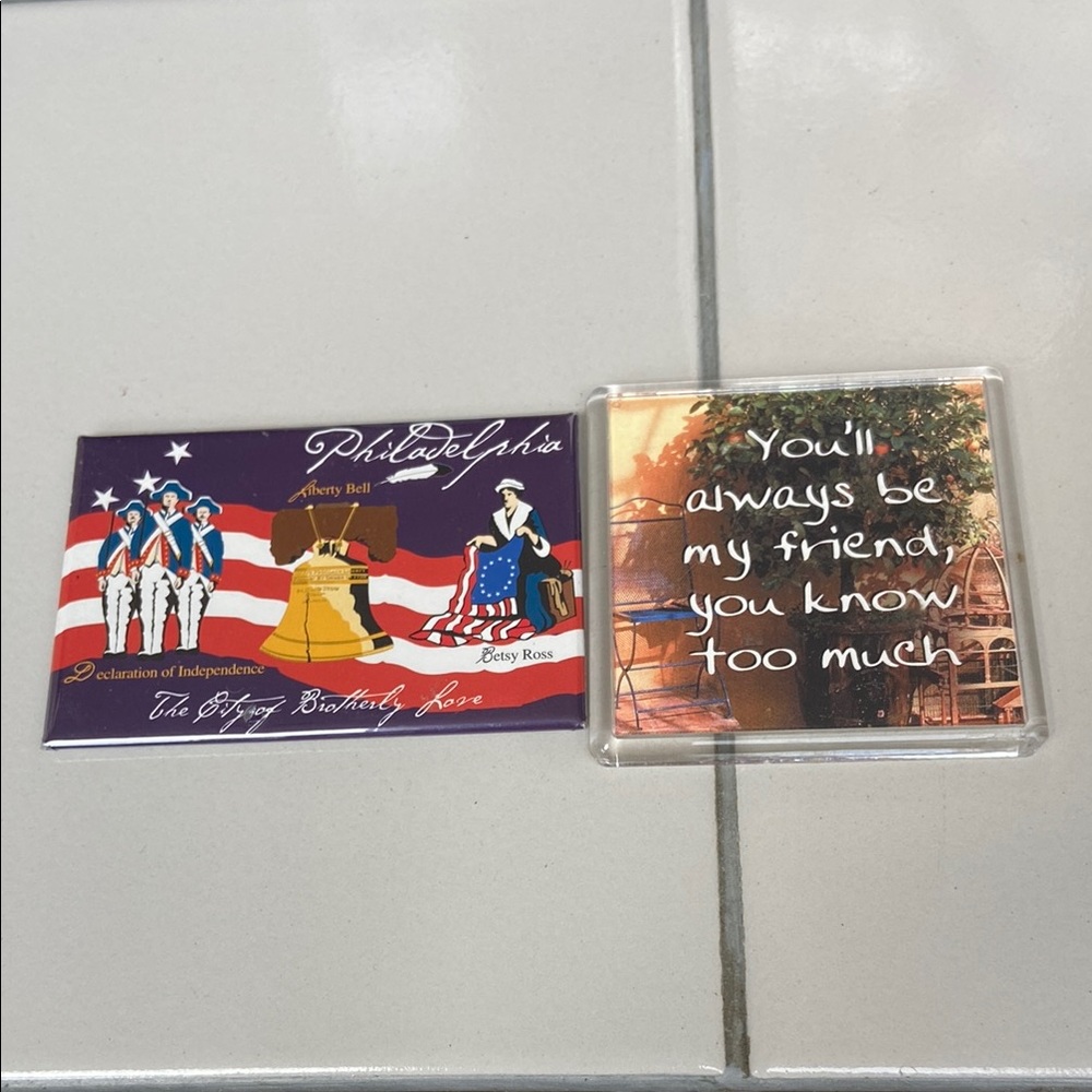 Patriotic and Friendship Magnets Set